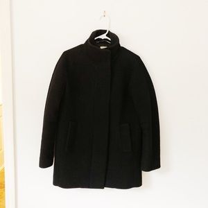 JCrew Factory winter wool coat. Black.